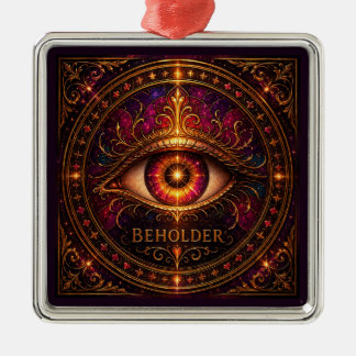 BEHOLDER プレミアムスクエアオーナメント メタルオーナメント