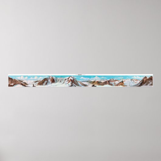 BEICHGRATスイスアルプス360°ポスター ポスター (正面)