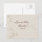 Beigeの離れ日付はがきを保存 案内ポストカード (正面/裏面)