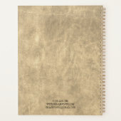 Beigeカスタム Business Organizer 2025会社のロゴ プランナー手帳 (裏面)