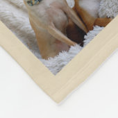 BEIGEフォトブランケットコラージインスタグラム金ゴールド フリースブランケット (角)