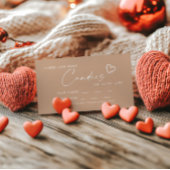 Beigeミニマリストキャンディスシャワーゲームカードの数 プレイスカード