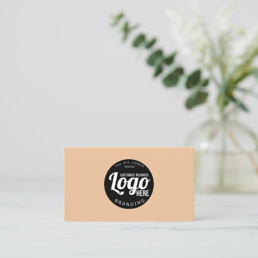 Beigeロゴ・ビジネス・カード 名刺 (スタンド正面)