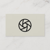 Beige モダン Yourカスタム Logo Photography 名刺 (正面)