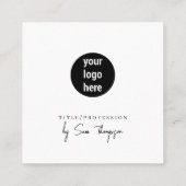 Beige 3アイコンQRコードビジネスソーシャルメディアのロゴ コーリングカード (裏面)