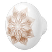 Beige 3D Shiny Mandala セラミックノブ (右)