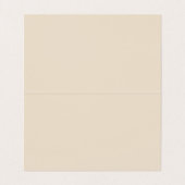 Beige & Almond Color Minimalist Simple Plain 名刺 (内部フラット)