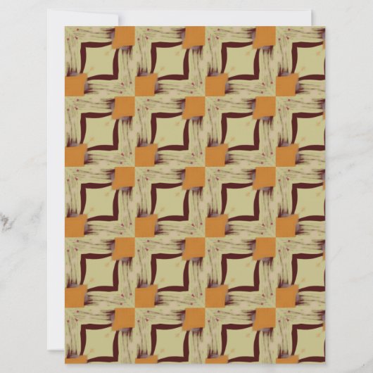Beige and Maroon Tiles scrapbook paper (裏面)