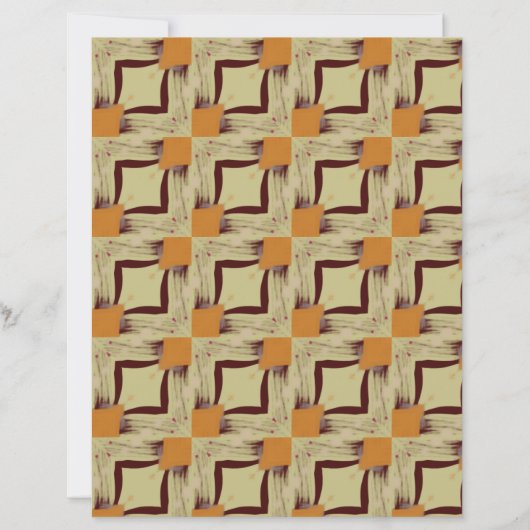 Beige and Maroon Tiles scrapbook paper (正面)