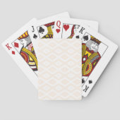 Beige and white diamond pattern トランプ (裏面)