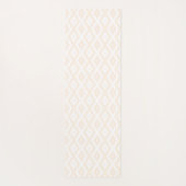 Beige and white diamond pattern ヨガマット (裏面)