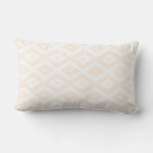 Beige and white diamond pattern ランバークッション (裏面)