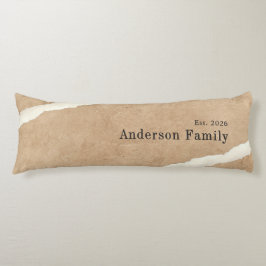 Beige and White Earth Tone, Minimalist Family ボディピロー