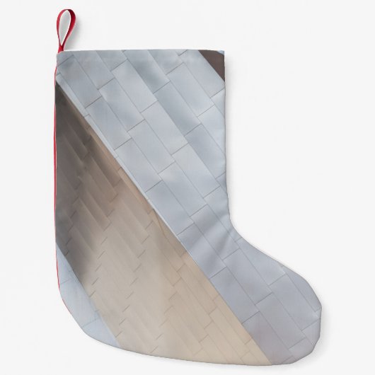 Beige and white surface スモールクリスマスストッキング (正面)