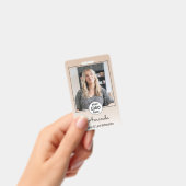 Beige Blush Minimal Elegant Photo Lashes バッジ (Handheld)