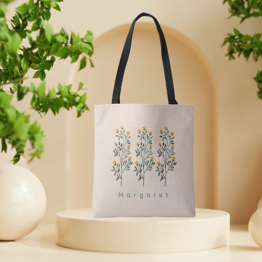 Beige Bohemian Elegance Chic Stylish トートバッグ