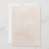 Beige Bohoフローラ日付カードの保存 セーブザデート (裏面)