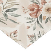 Beige Boho Flowers  ショートテーブルランナー (コーナー)