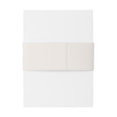 Beige Boho Photo結婚'sベージュモダン 招待状ベリーバンド (裏面例)