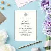 BEIGE BOTANIC CLASSY INVITATION アクリル招待状 (インサイチュ (ウェディング))