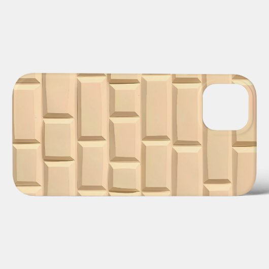 Beige Brick Pattern iPhone Case Modern Style Case-Mate iPhoneケース (裏面 (横))