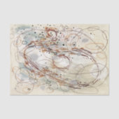 Beige Brown Abstract Decoupage Tissue Paper 薄葉紙 (正面)