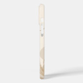 Beige Brown Aesthetic Floral Linktree Background | Case-Mate iPhoneケース (裏面 / 左)