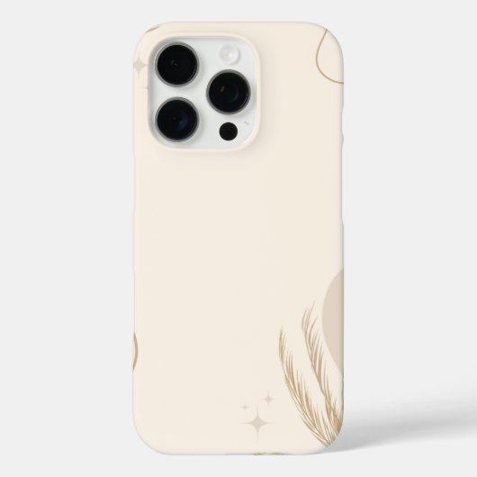 Beige Brown Aesthetic Floral Linktree Background | Case-Mate iPhoneケース (裏面)