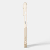 Beige Brown Aesthetic Floral Linktree Background | Case-Mate iPhoneケース (裏面 / 左)