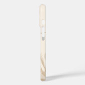 Beige Brown Aesthetic Floral Linktree Background | Case-Mate iPhoneケース (裏面 / 左)