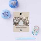 Beige Business Logoプロモ広告ーション チラシ (シングル)