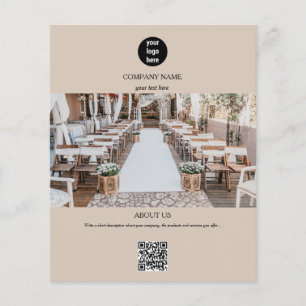 Beige Business Logoプロモ広告ーション チラシ