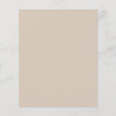 Beige Business Logoプロモ広告ーション チラシ (裏面)