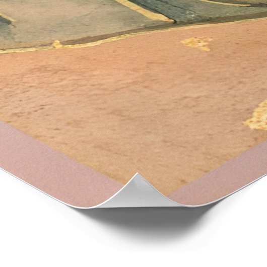 Beige Chinese ポスター (角)