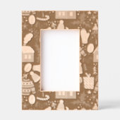 Beige Christmas Desk Frame – Festive Holiday Desig レーザー彫刻フレーム (正面)