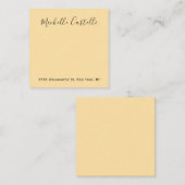 Beige Color Professional Unique Handwriting エンクロージャーカード (正面/裏面)