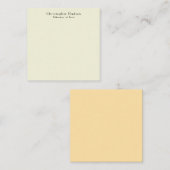 Beige Color Simple Plain Minimalist ノートカード (正面/裏面)