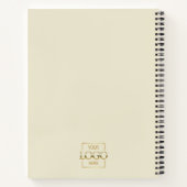 Beige Corporate Company Business Logo Promotional ノートブック (裏面)