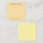 Beige Cream Color Professional Unique Handwriting ノートカード (正面/裏面)