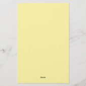 Beige Cream Color Professional Unique Handwriting 便箋 (裏面)