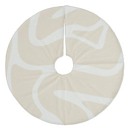 Beige Cream Simple Organic Pattern フリース ツリースカート