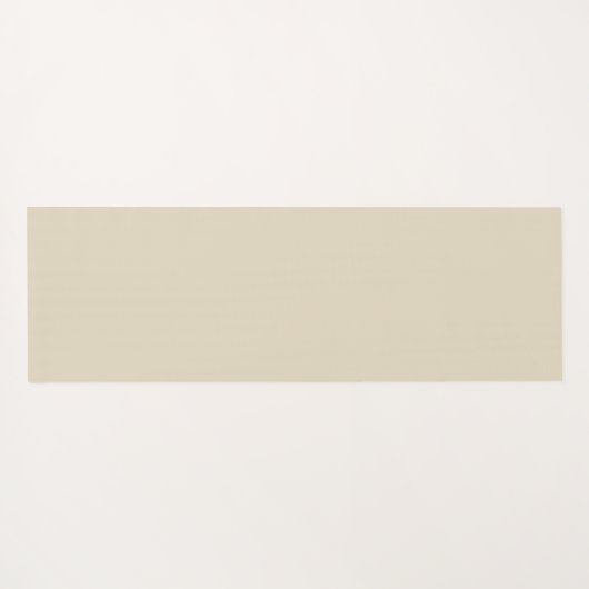 Beige Cream Simple Organic Pattern ヨガマット (裏面(横))