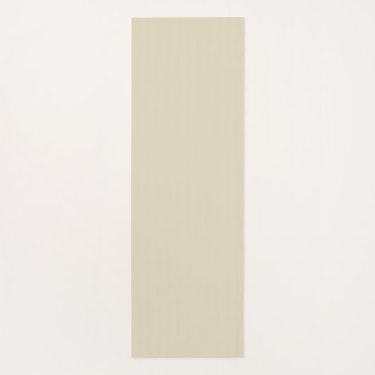 Beige Cream Simple Organic Pattern ヨガマット (裏面)