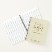 Beige Custom Business Logo Promotional Branding ノートブック (内部)