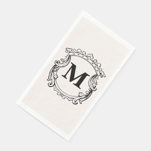 Beige Custom Monogram Crest (コーナー)