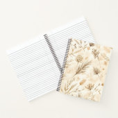Beige Dried Flower Botanical ノートブック (内部)
