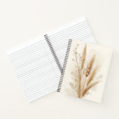 Beige Dried Flower Botanical ノートブック (内部)