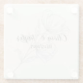 Beige Elegance ガラスコースター (裏面)