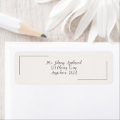 Beige Elegance Address Labels ラベル (インサイチュ)