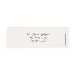 Beige Elegance Address Labels ラベル